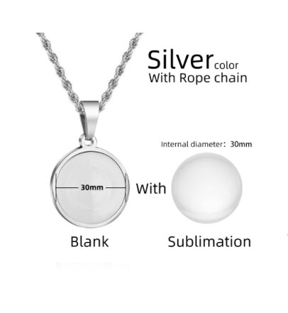 Memory Picture Pendant Necklace – Da Real 1s Sublimation Blanks
